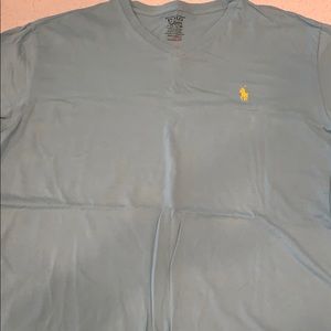 Light Blue Polo by Ralph Lauren VNeck Tshirt